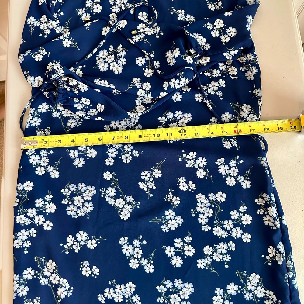 Ralph Lauren Navy Floral Long Sleeve Dress - Picture 8 of 15